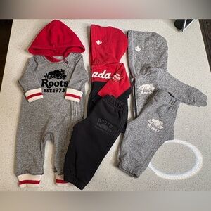 ROOTS Baby Salt & Pepper Bundle 3-6M | EUC Iconic 5 Piece Lot